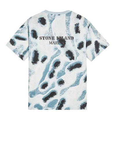 Stone Island 211X6 COTTON JERSEY 'REEF CAMO' PRINT – S.I. MARINA AQUA outlook