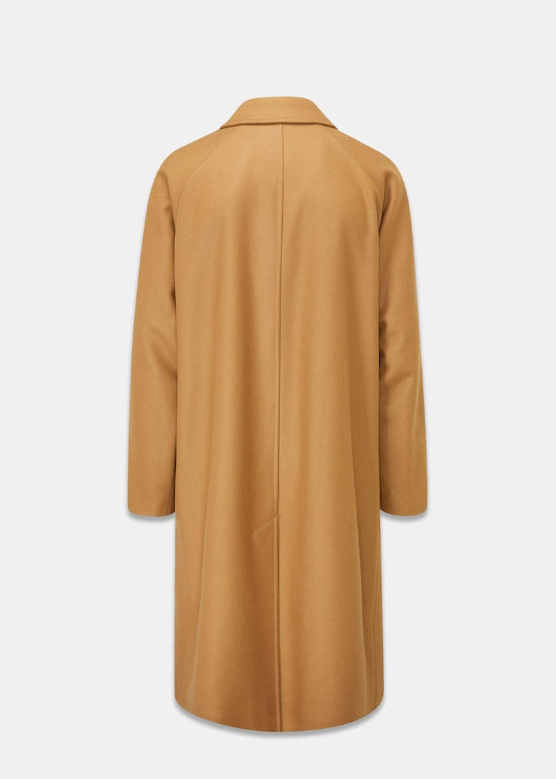 GLOVERALL Men's Chesterfield Overcoat Camel outlook