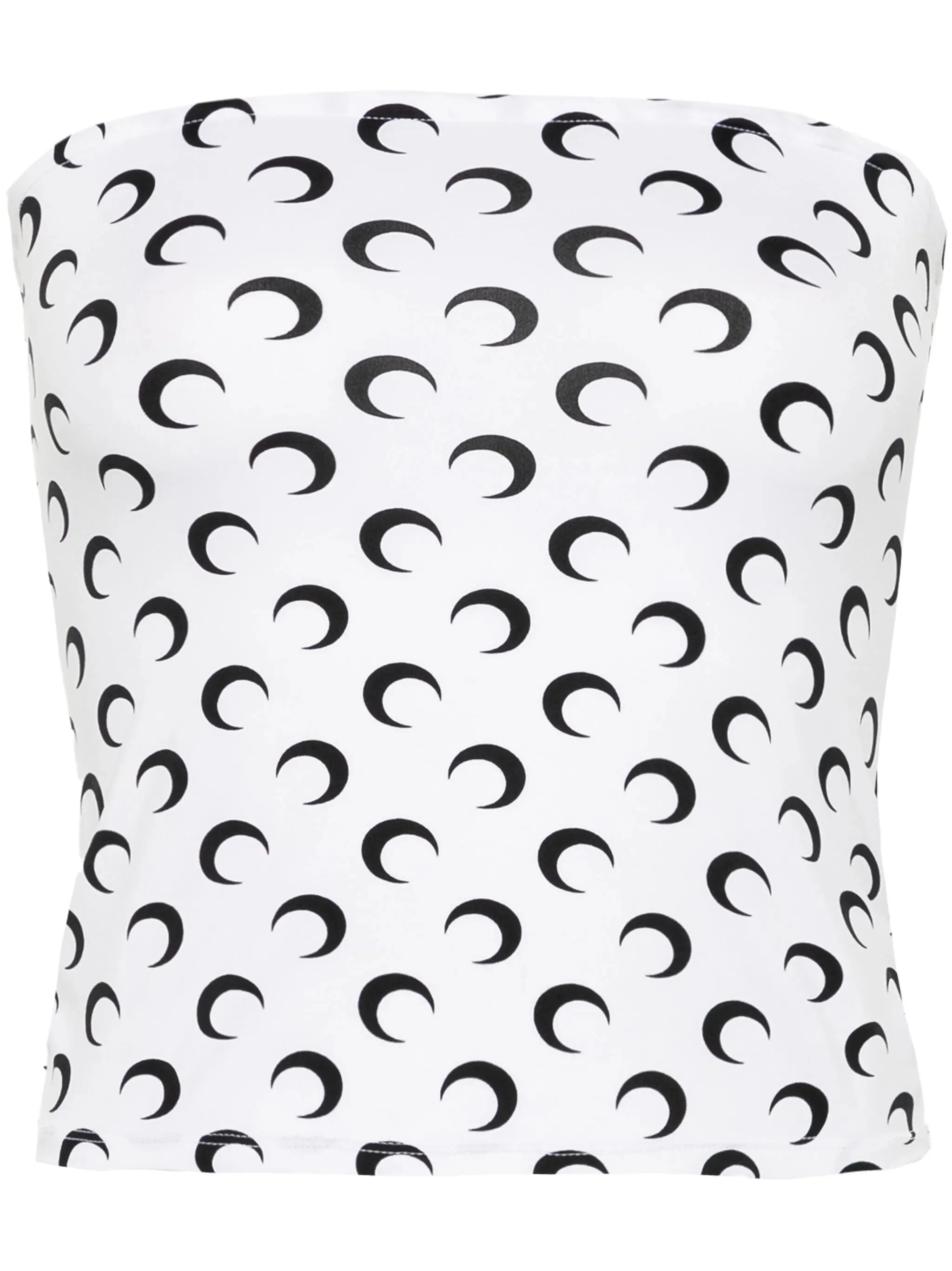 Crescent Moon-print tube top - 1