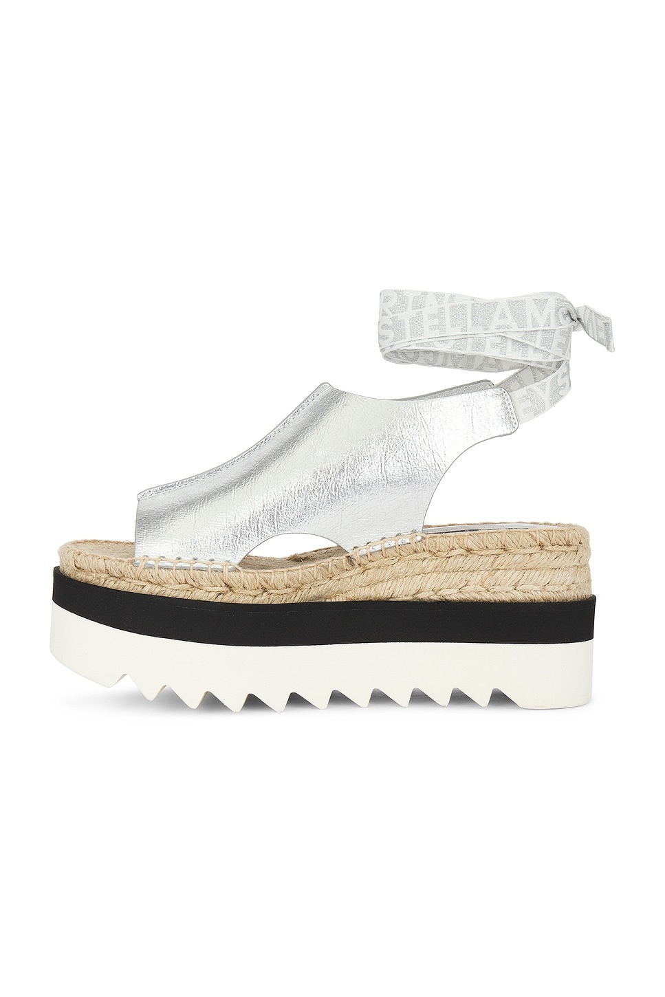 Gaia Wrinkly Metallic Sandal - 5