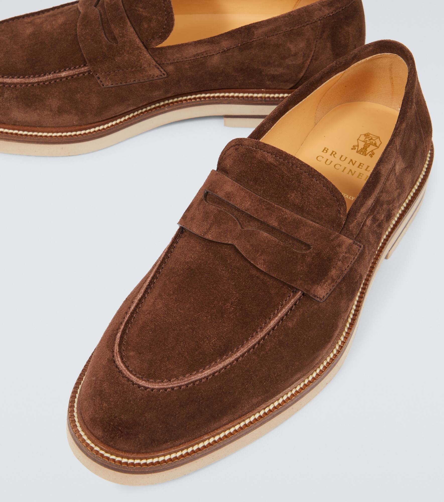 Suede penny loafers - 3