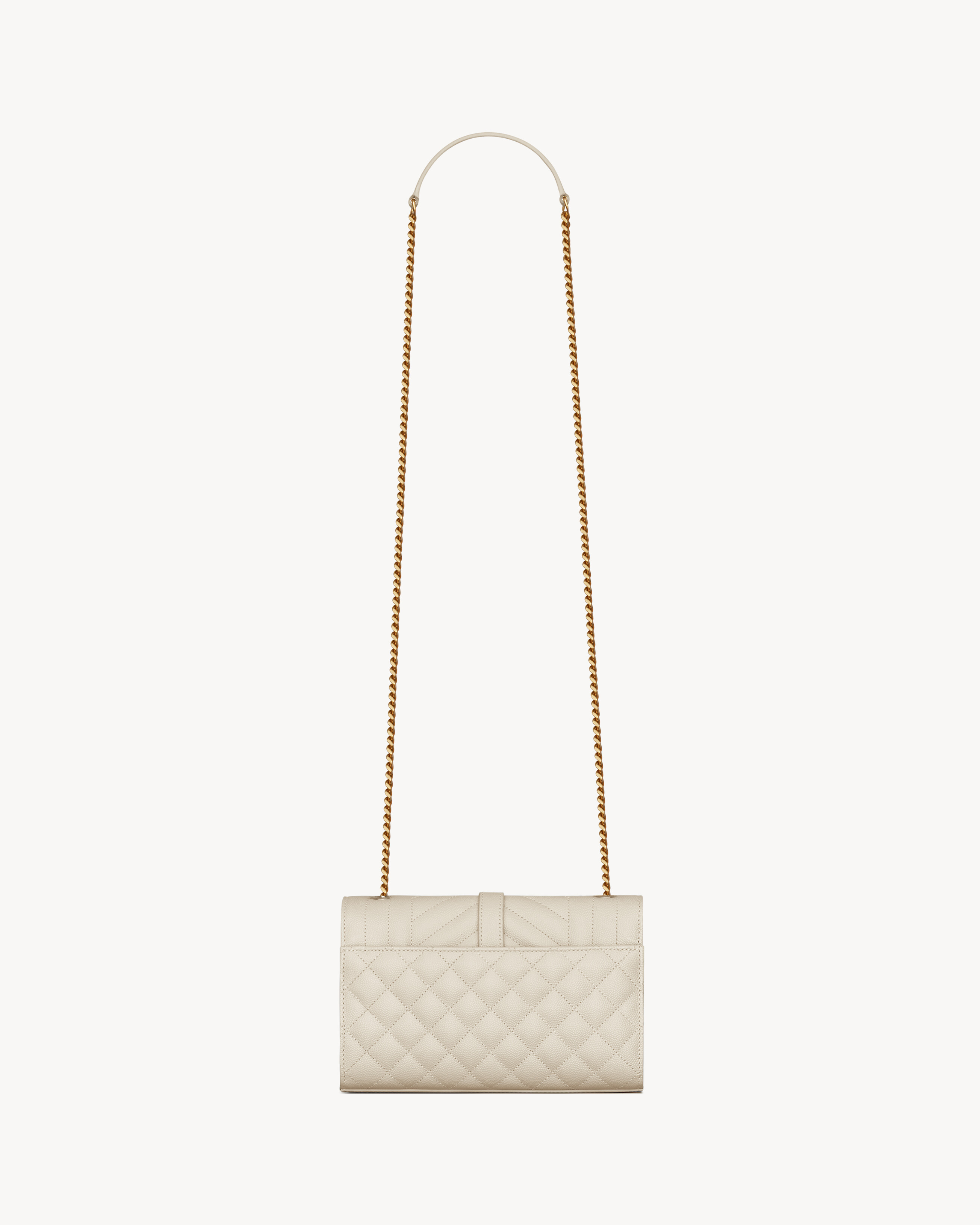 ENVELOPE SMALL IN QUILTED GRAIN DE POUDRE EMBOSSED LEATHER - 2