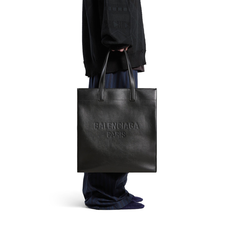 BALENCIAGA Men's Duty Free North-south Tote Bag in Black outlook