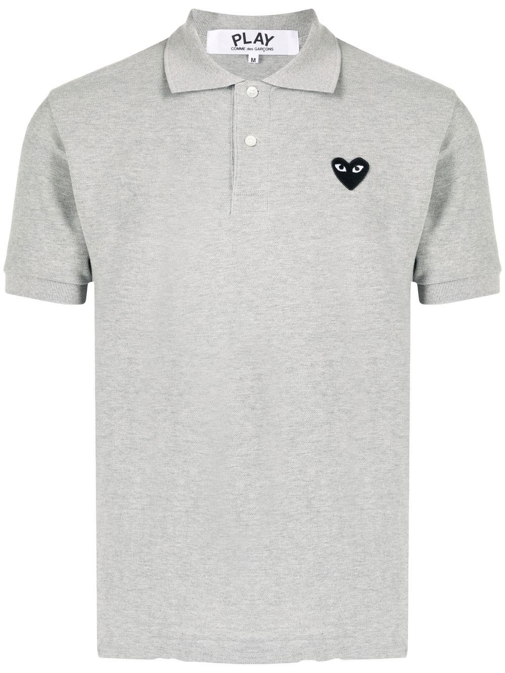 heart patch polo shirt - 2