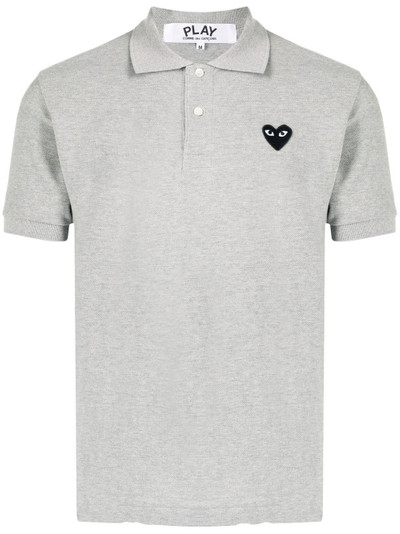 Comme des Garçons PLAY heart patch polo shirt outlook