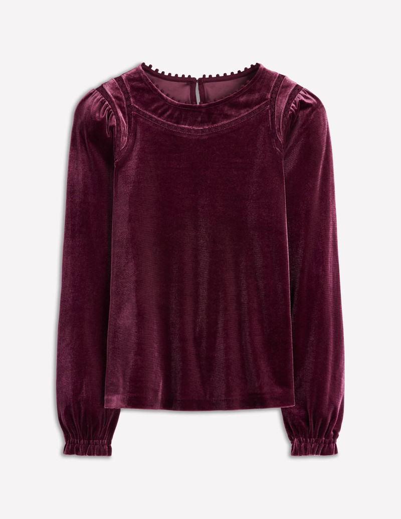 Mila Velvet Top-Deep Wisteria 1