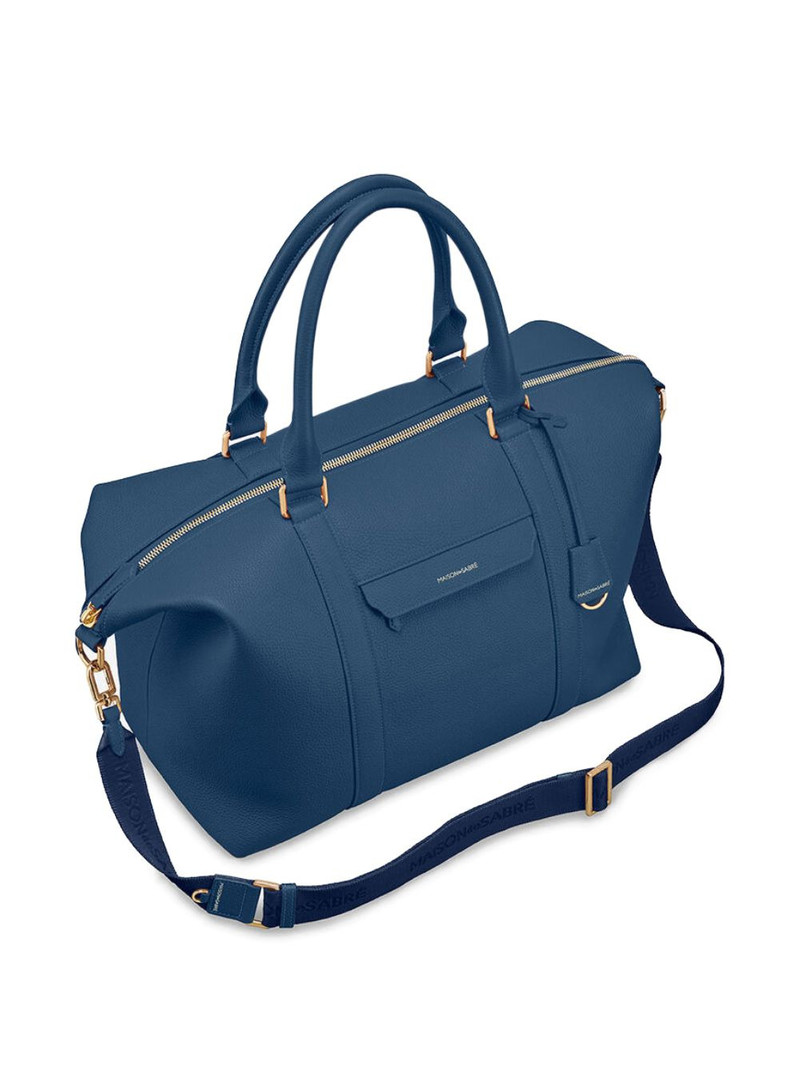 Large Leather Weekender Bag 5