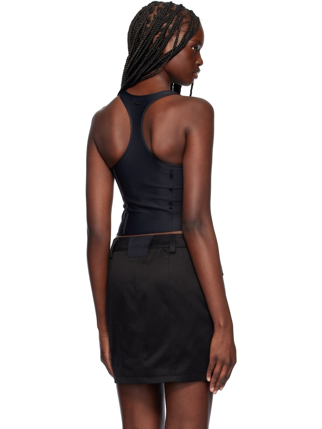 Black Corseted Tank Top - 3
