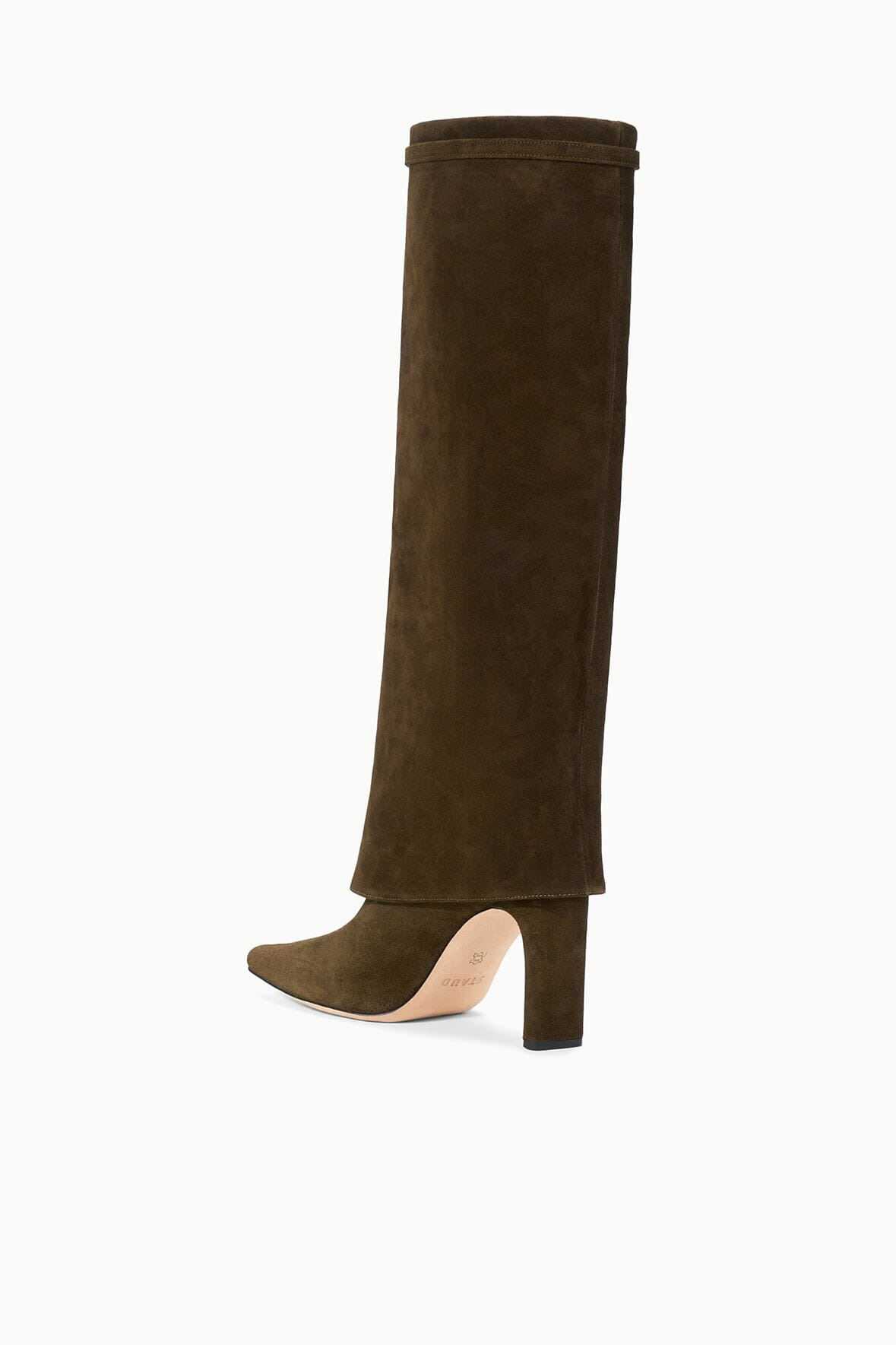 STAUD WALLY FOLDOVER HIGH HEEL BOOT TRUFFLE - 5