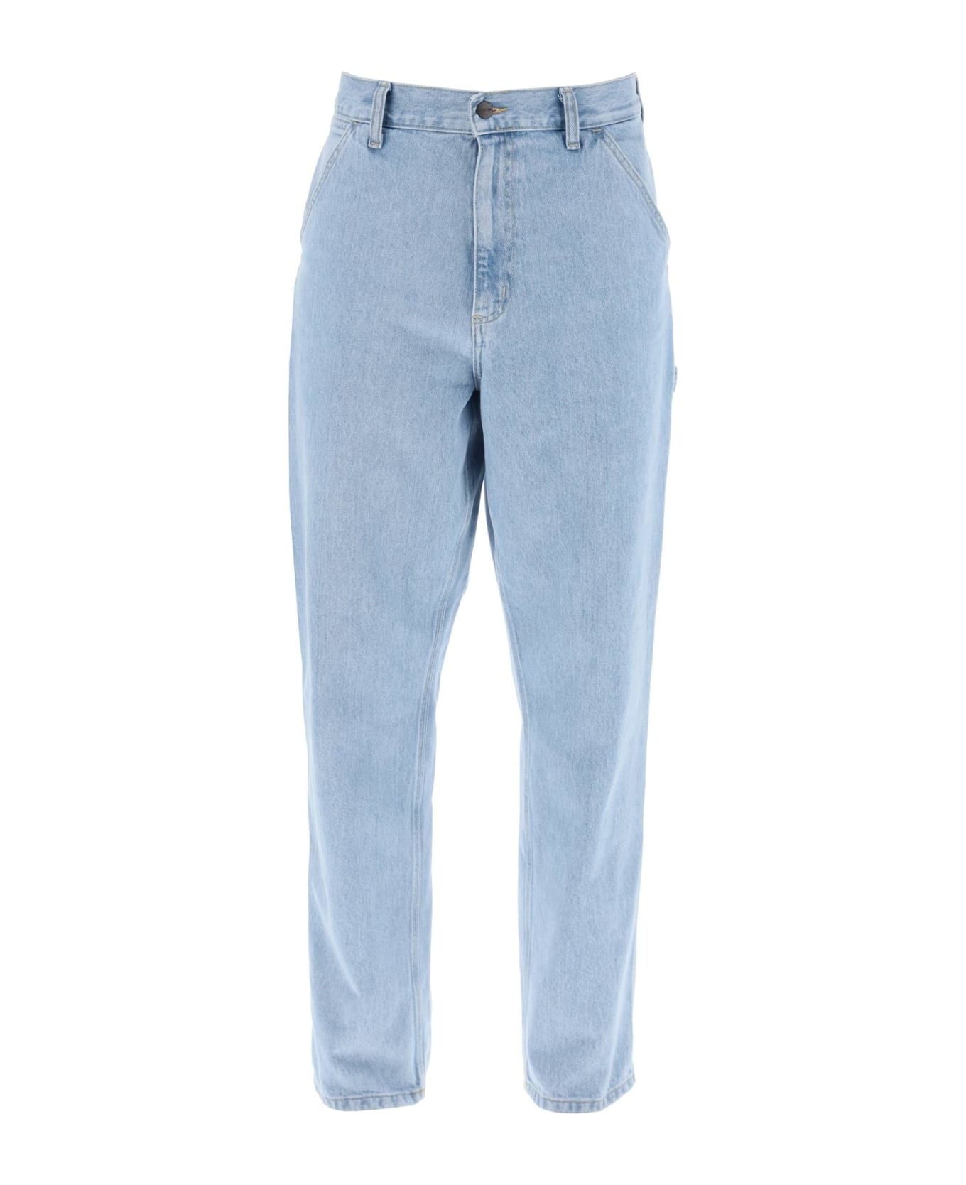 Loose Fit Single Knee Jeans - 1