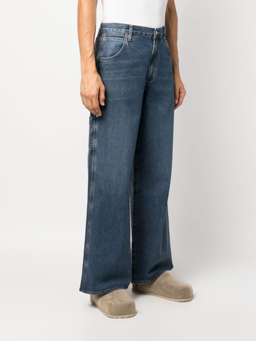 mid-rise wide-leg jeans - 3