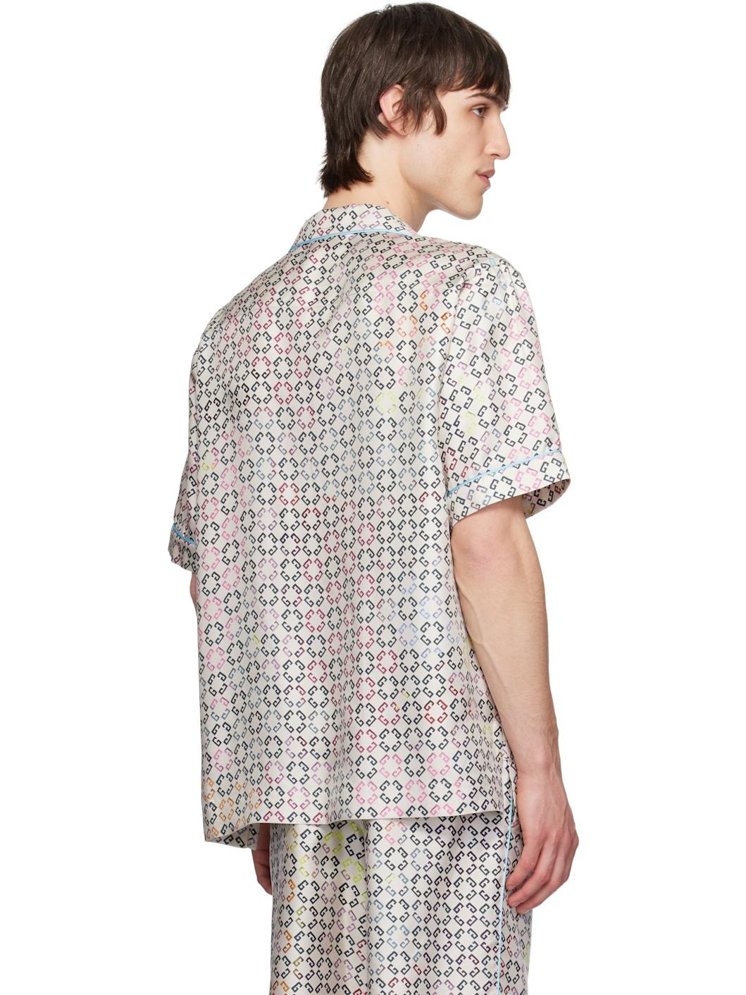 Multicolor Monogram 72 Short Sleeve Pyjama Shirt - 3