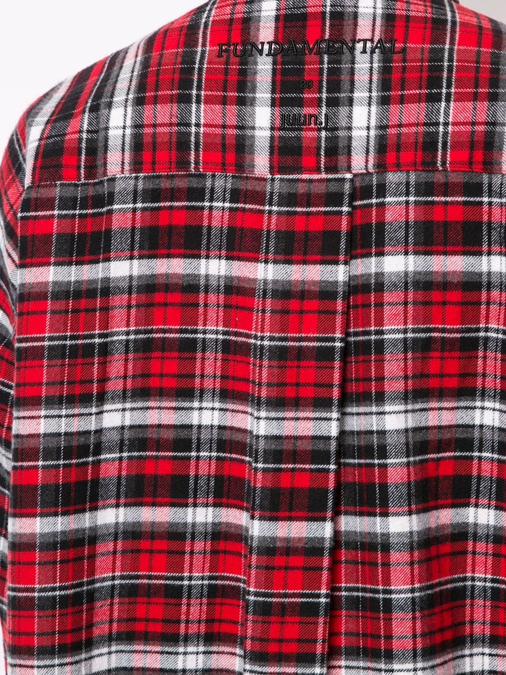 checked button-up shirt - 5