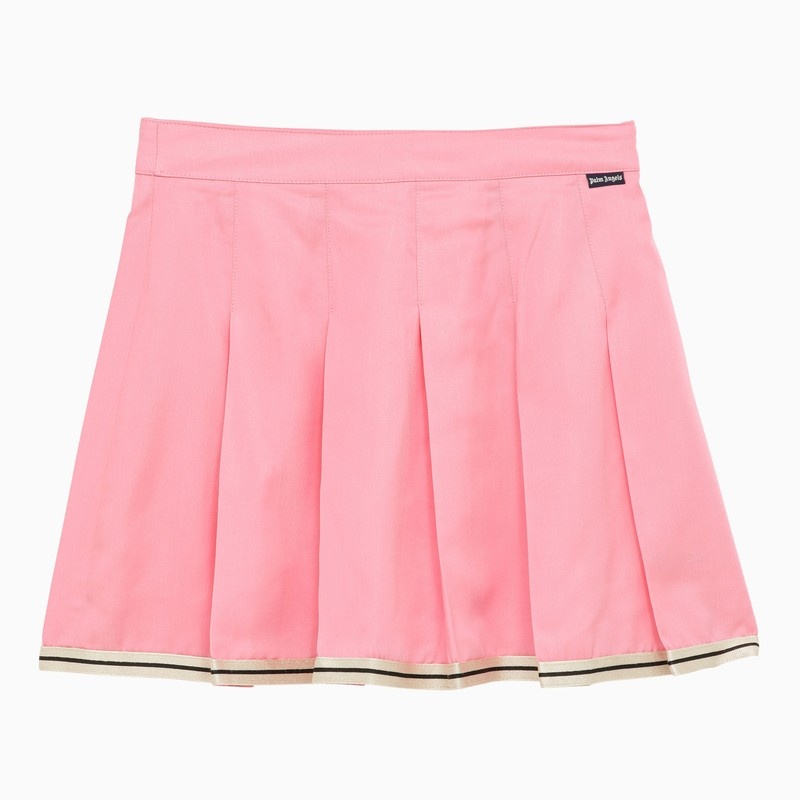 Pink pleated miniskirt - 1
