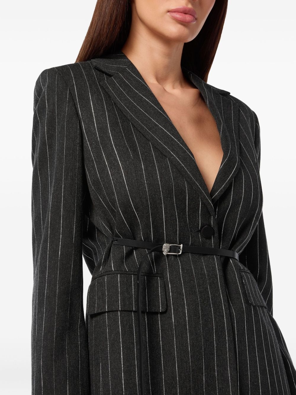 pinstriped blazer - 5