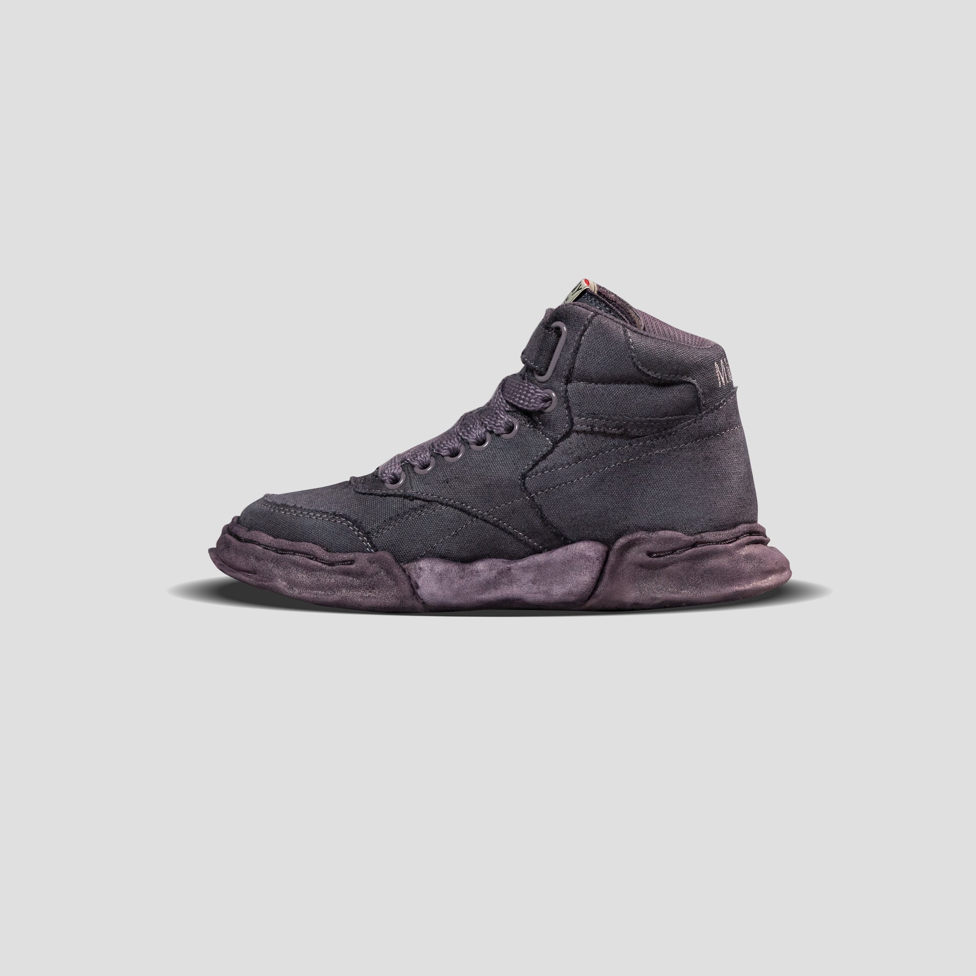 FREDDIE OG SOLE MID-TOP OVER DYED CANVAS SNEAKERS - 3