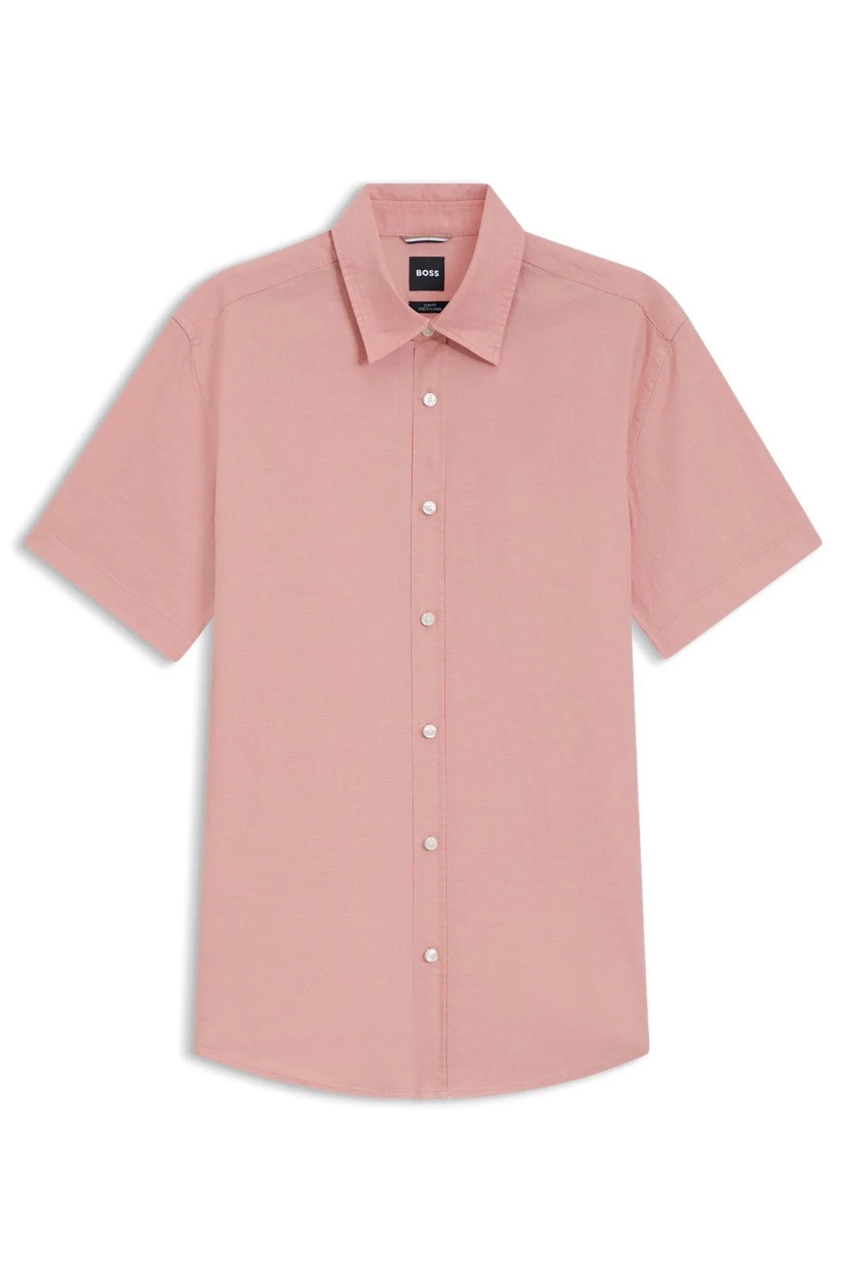 SLIM-FIT SHIRT IN STRETCH LINEN - 1