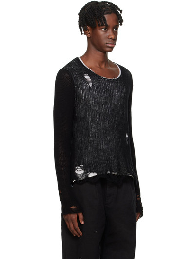 R13 Black Double Layer Sweater outlook