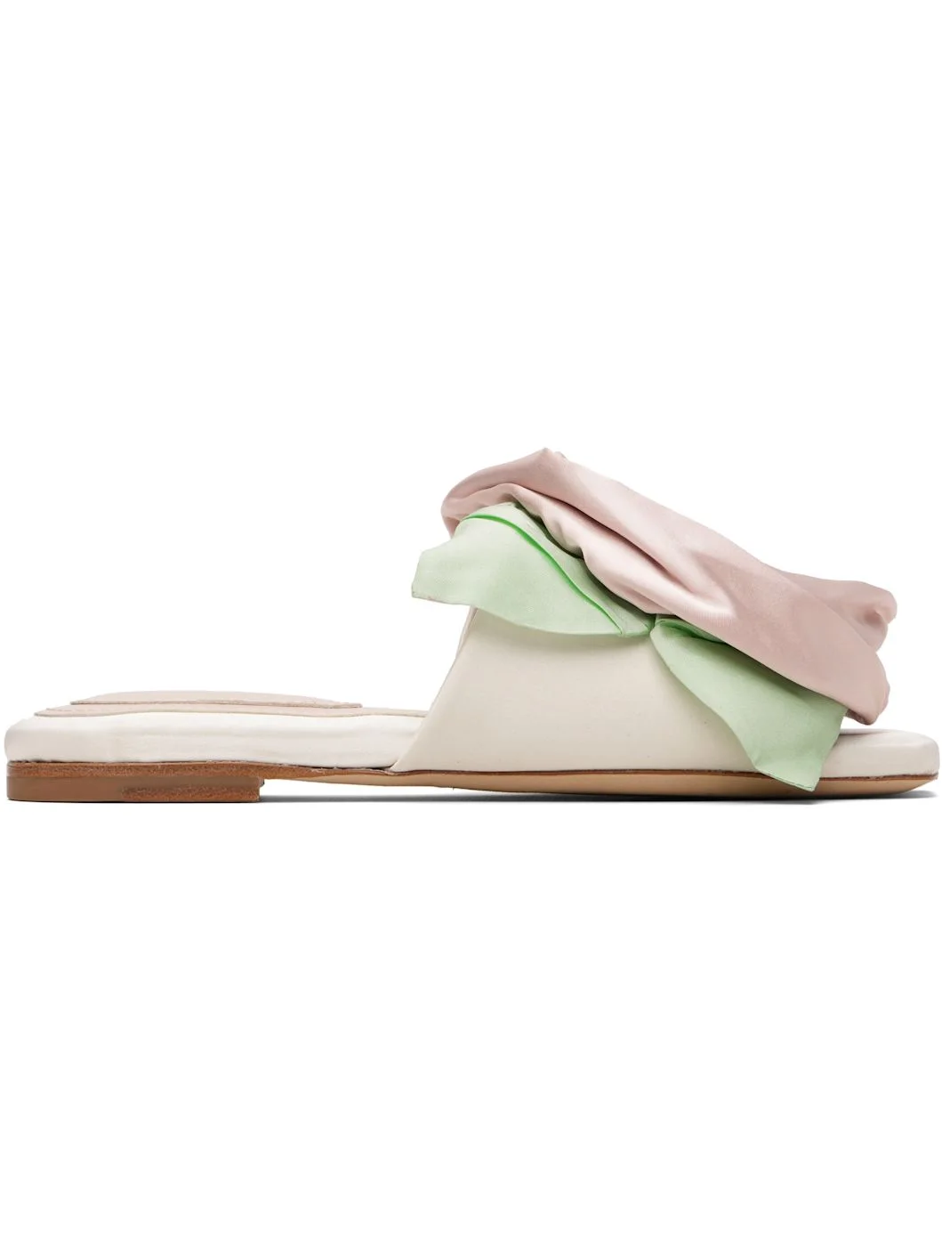 White & Pink Pressed Rosette Slides - 1