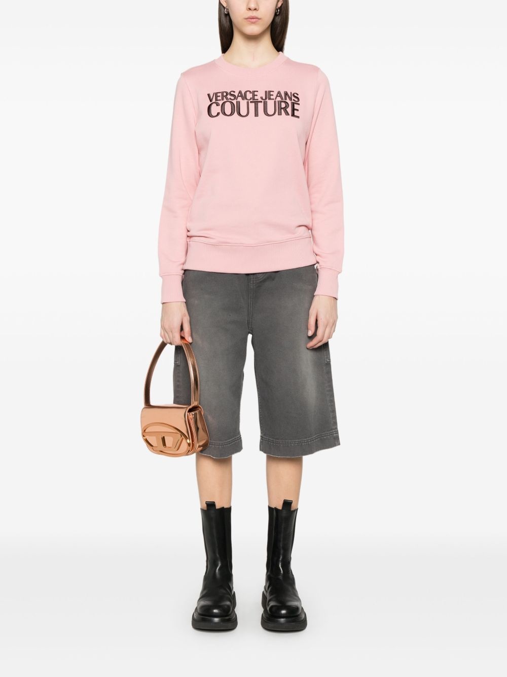logo-embroidered sweatshirt - 2
