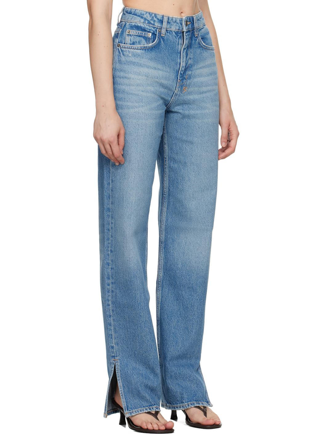 Blue Playback Splits Jeans - 2