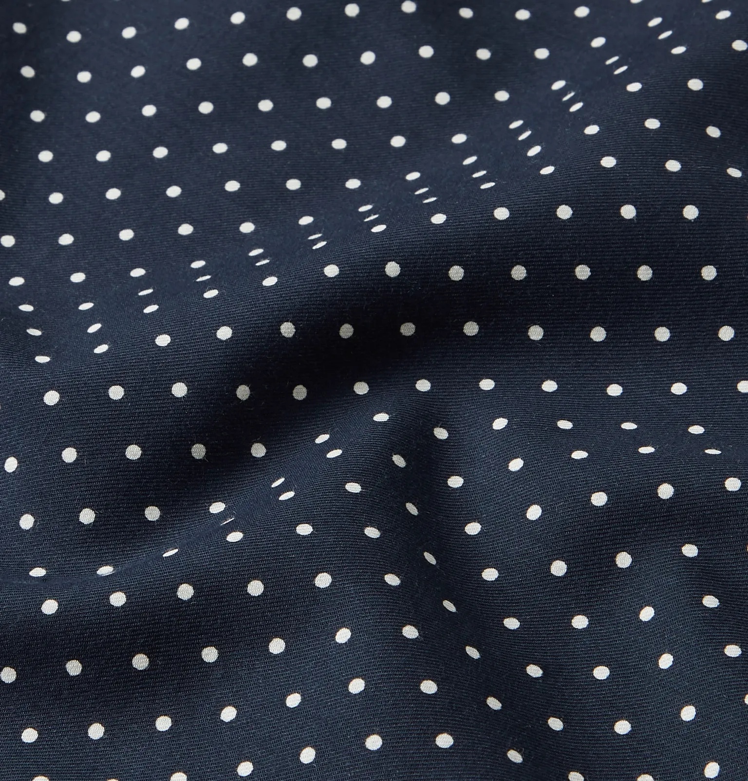 Camp-Collar Polka-Dot Cotton Shirt - 3