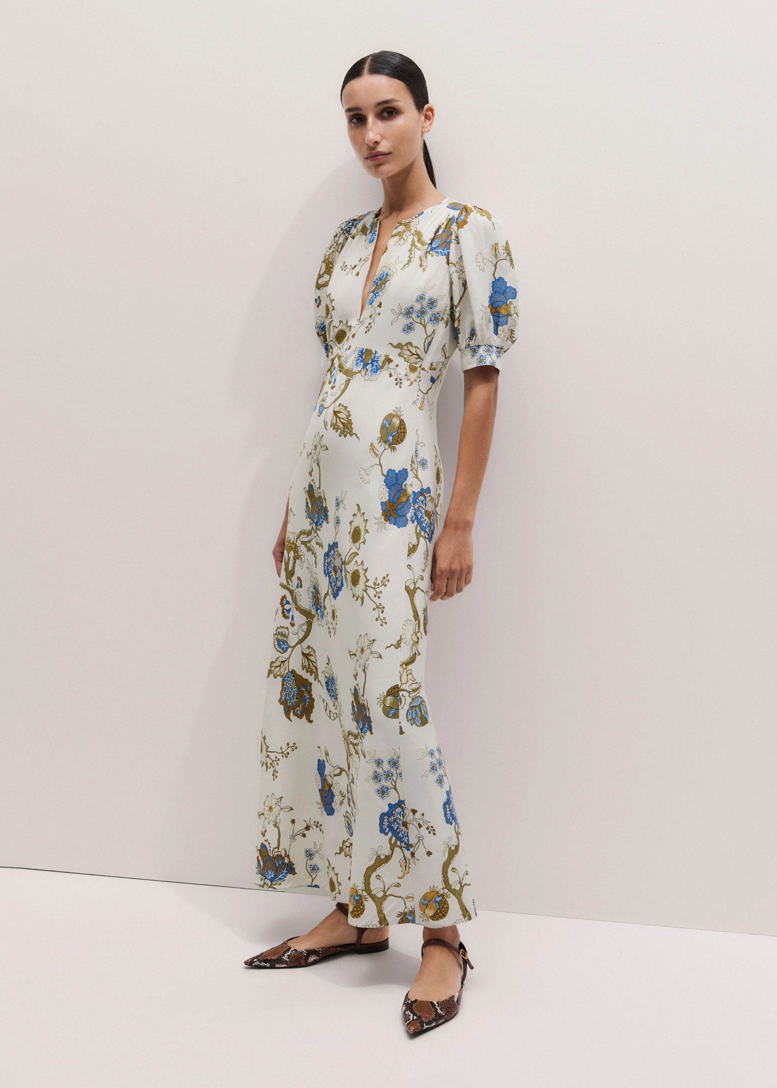 Bias Cut Maxi Dress - 1