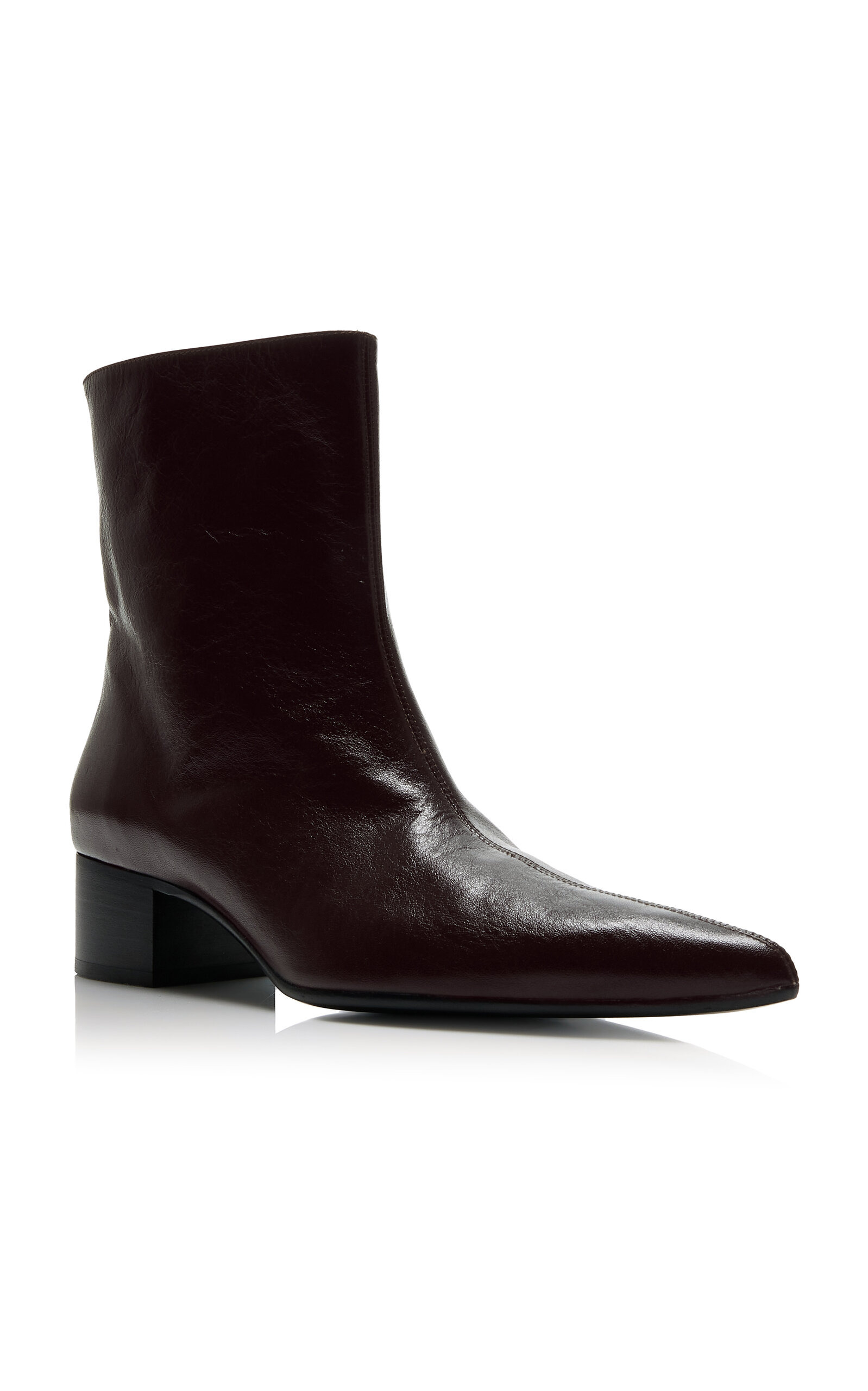 Andee Leather Ankle Boots brown - 4