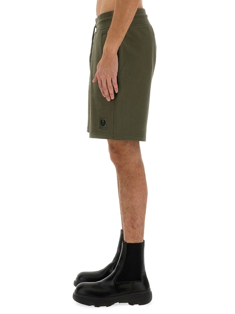 Belstaff Men Bermuda With Logo - 4
