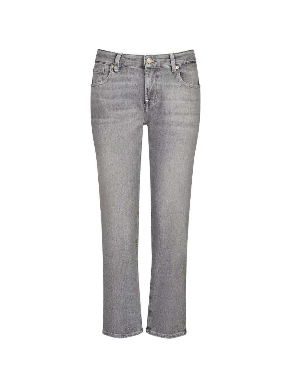 faded-effect whiskered jeans - 1