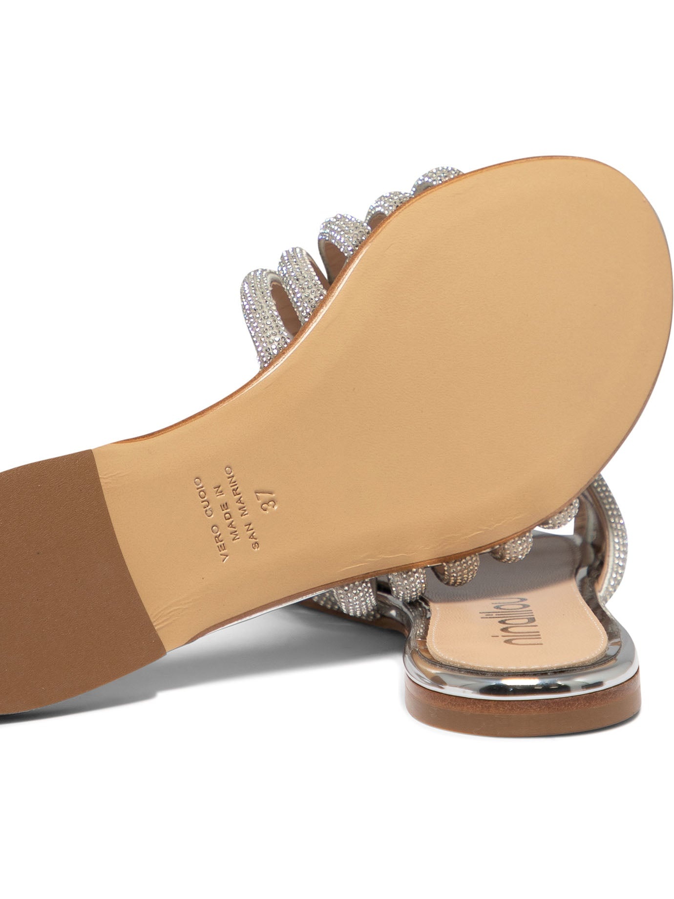 サンダル・ミュール NINALILOU \"Elisa 101\" sandals (341151ED SPECCHIO ARGENTO) Ninalilou Elisa 101 Sandals In Silver - 18% Off | Editorialist