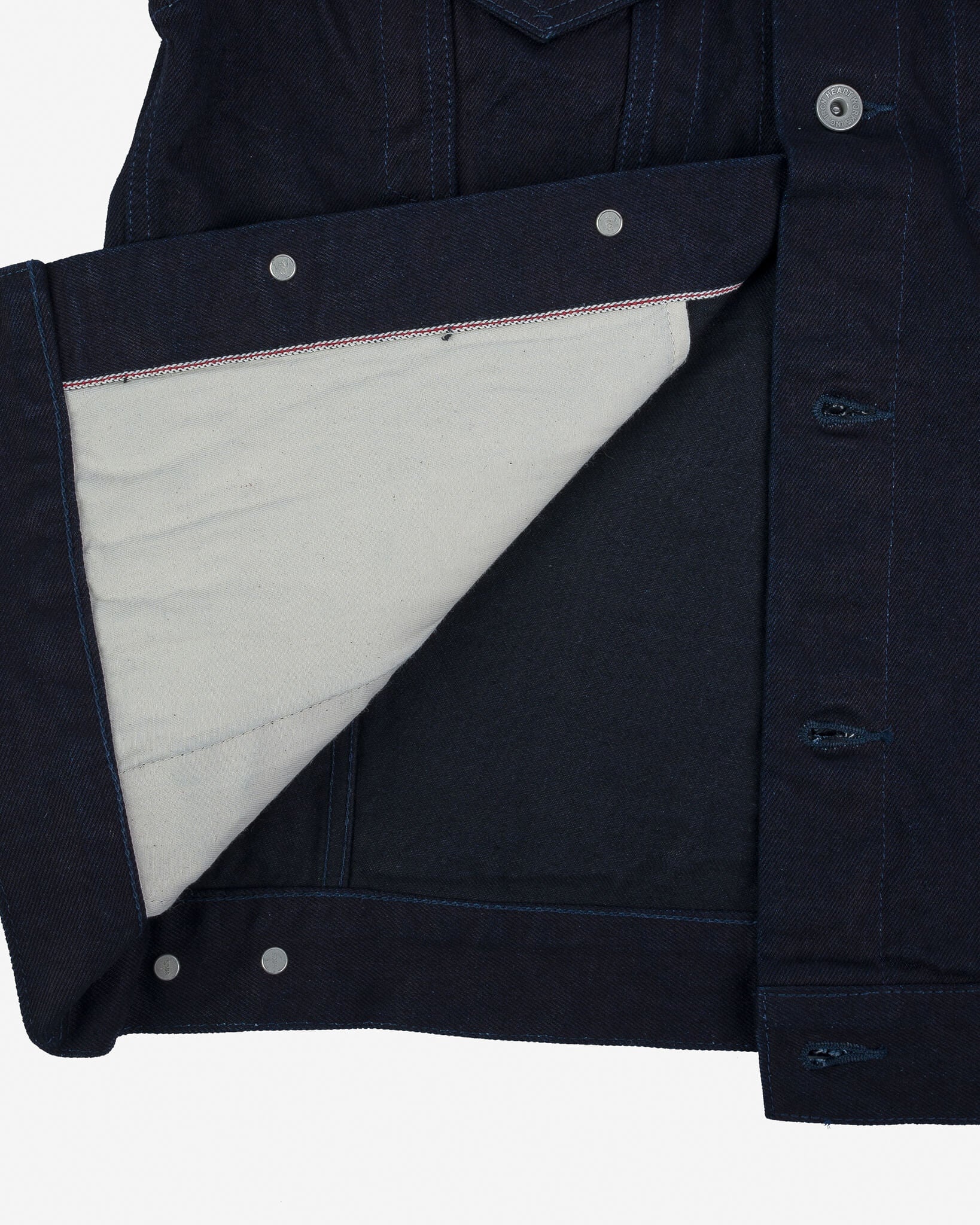 IH-526J-142ib 14oz Selvedge Denim Modified Type III Jacket -  Indigo/Black - 14