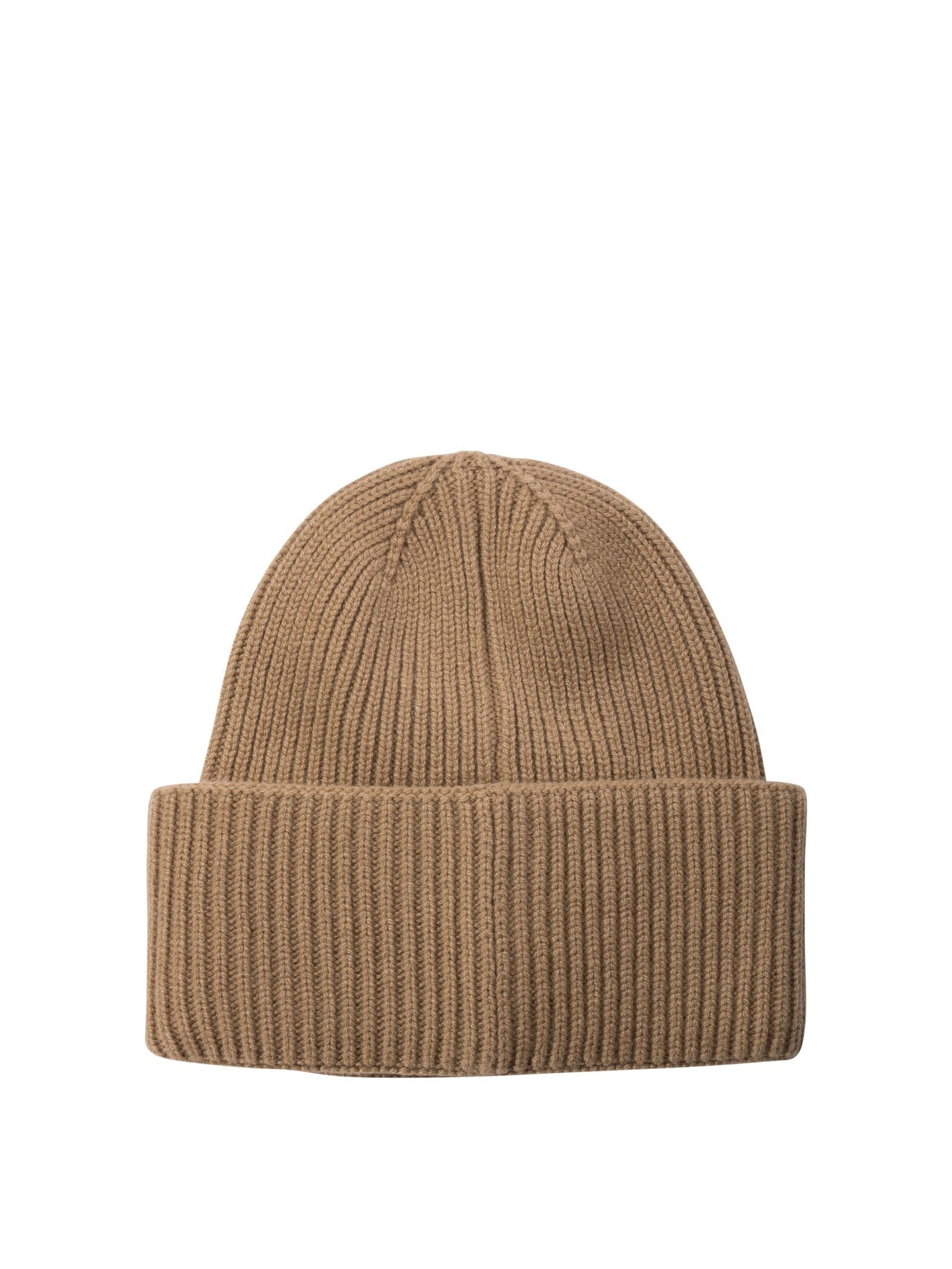 Ribbed Cashmere Beanie Hats Brown - 2