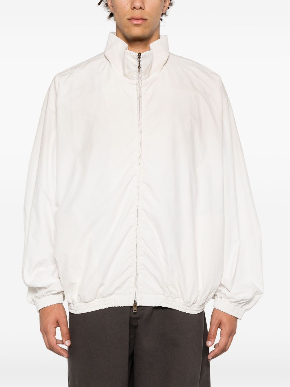 logo-print bomber jacket - 3