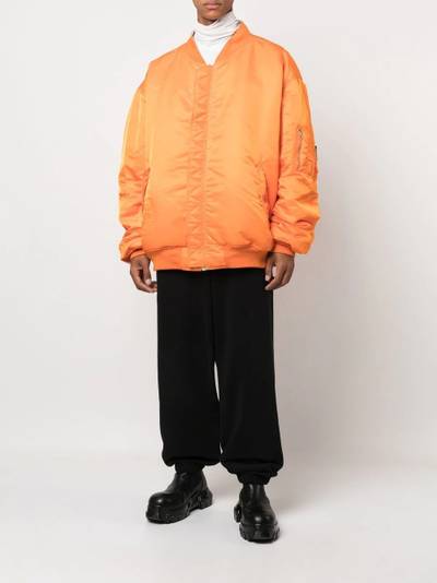 VETEMENTS long-sleeve zip-up bomber jacket outlook