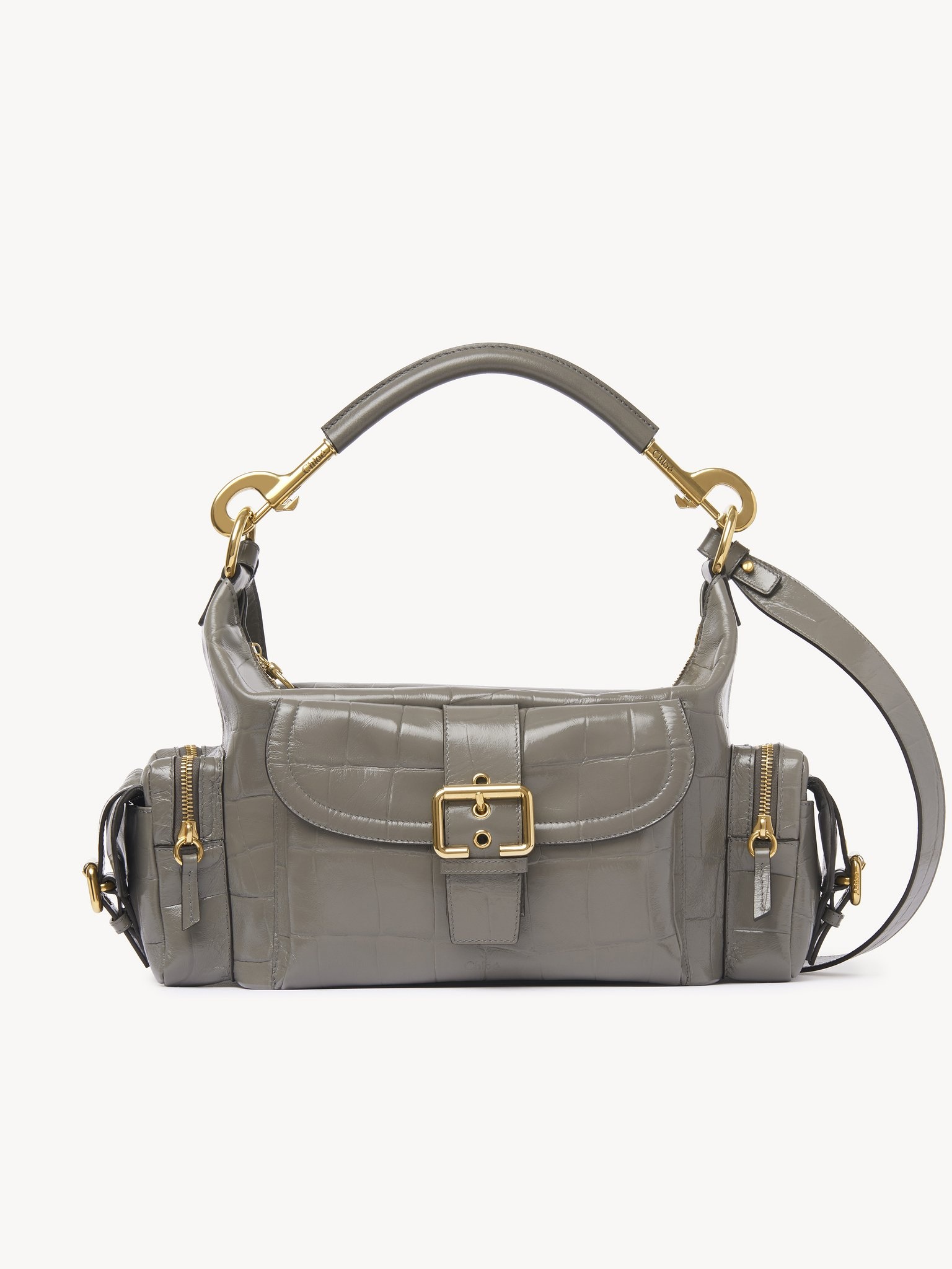 CAMERA BAG IN CROCO-EFFECT LEATHER - 1