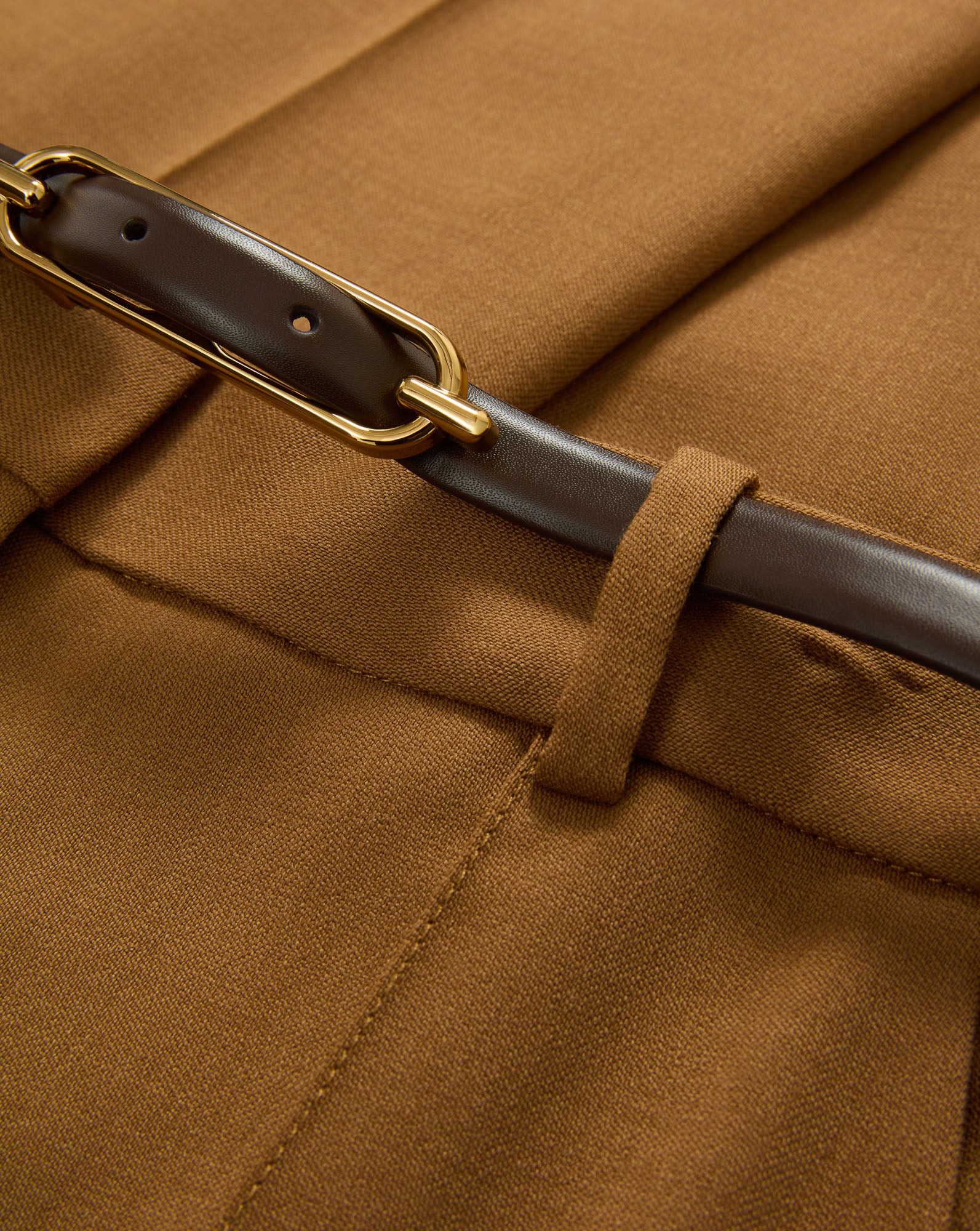 GRACIE BELTED FLARE PANT - 5
