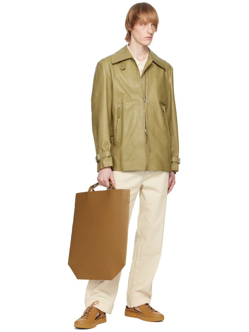 ecco.kollektive Tan Kostas Murkudis Edition Cutout Sneakers outlook