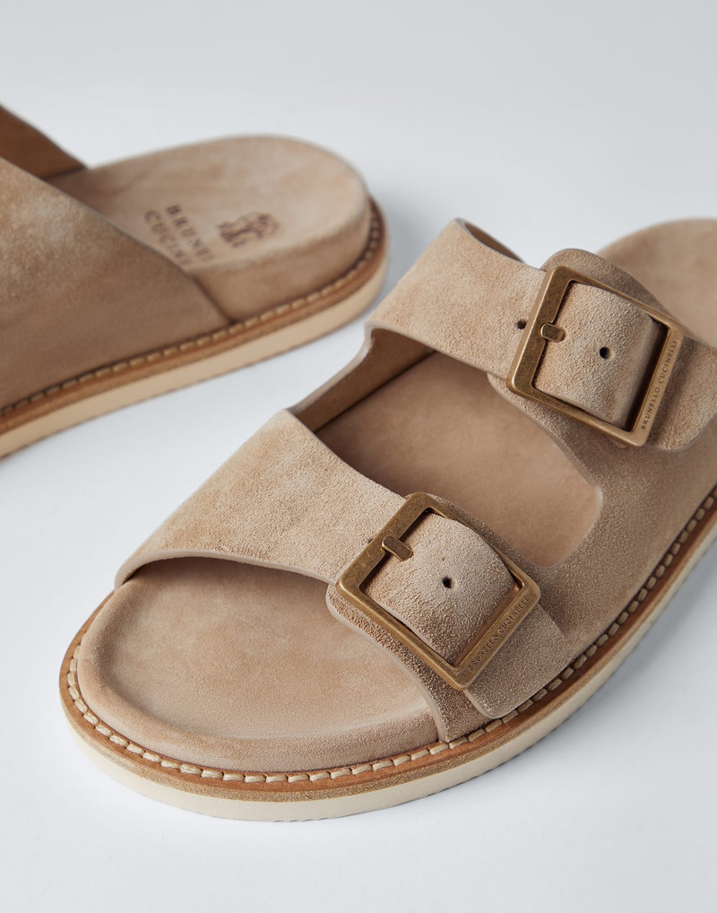 Washed suede urban slides 3