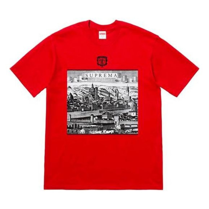 Supreme SS18 Fiorenza Tee Red Short Sleeve Unisex SS18-0173 - 1