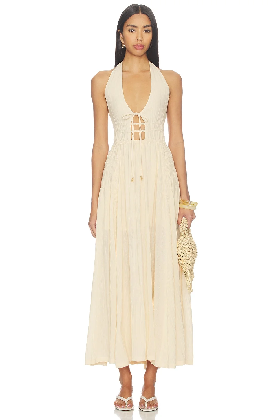 x free-est Angel Maxi Dress In Buttercream - 1
