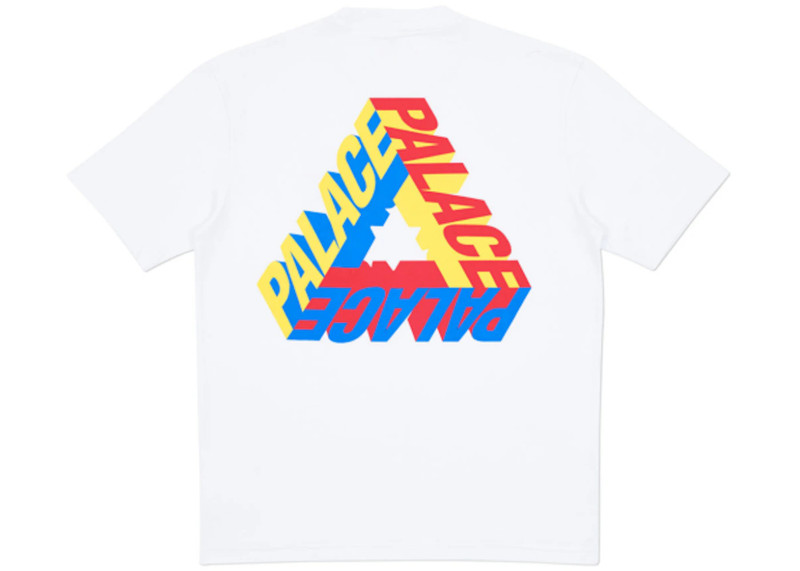 PALACE Palace P-3D T-Shirt (Summer 2017) White/Yellow/Red/Blue outlook