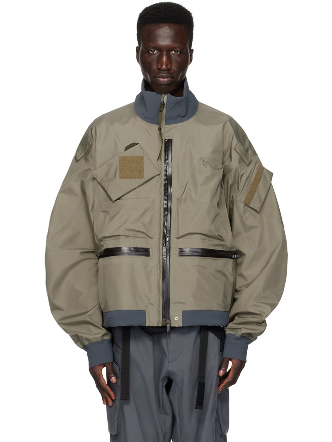 Khaki J123A-GT Bomber Jacket - 1