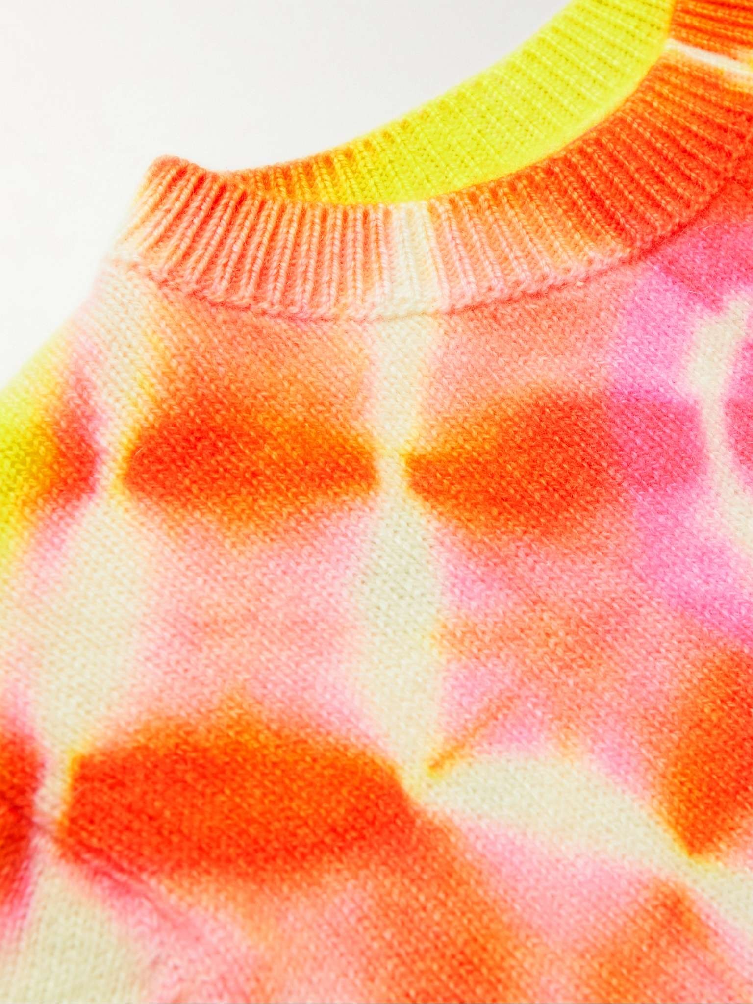 Burst Tie-Dyed Cashmere Sweater - 5