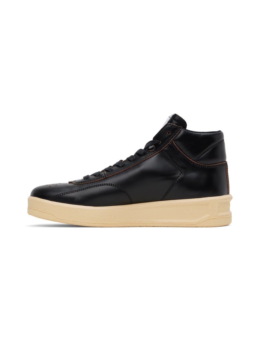 Black High-Top Sneakers - 3