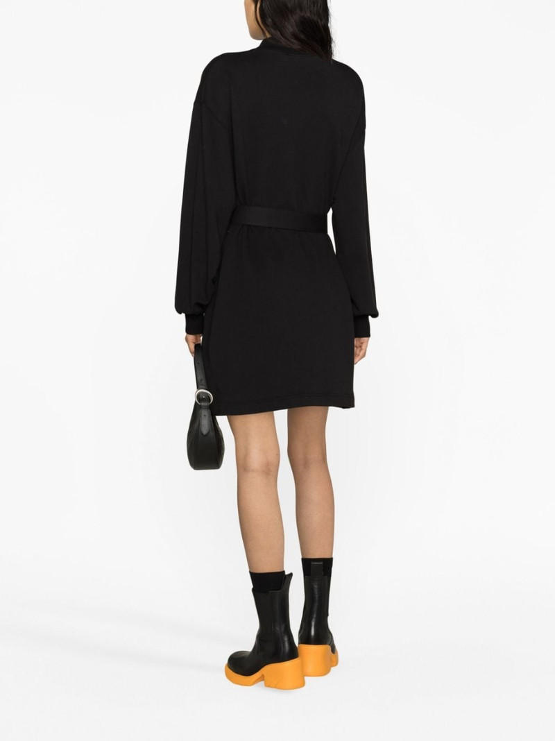 belted long-sleeve minidress 4