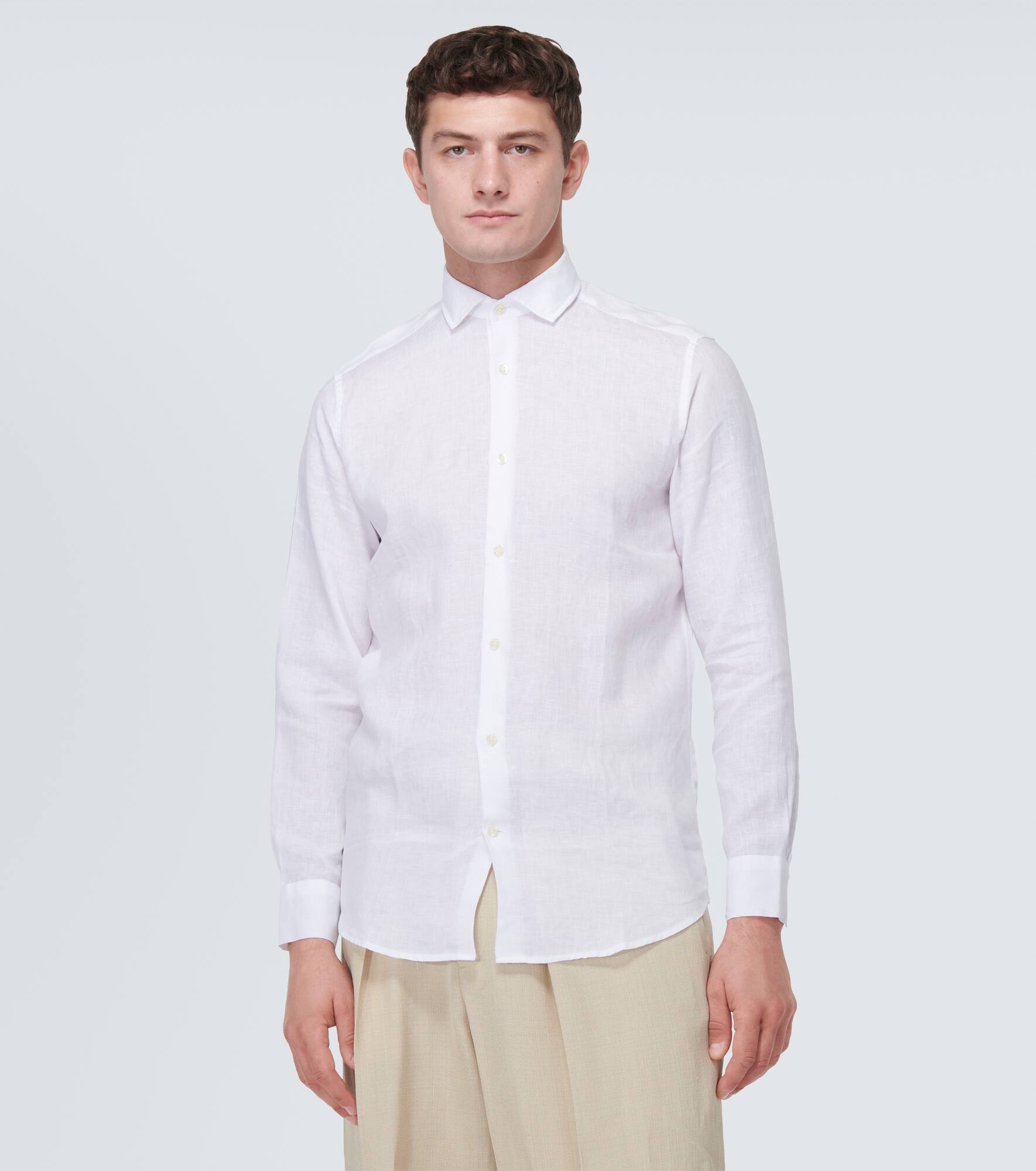 Antonio long-sleeved linen shirt - 3