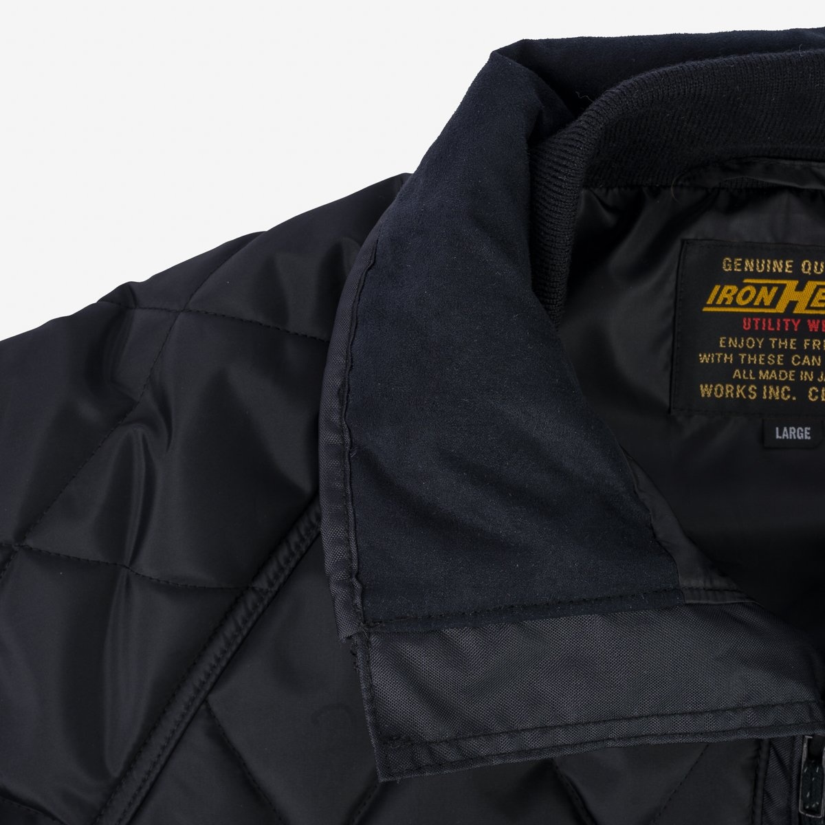 IHJ-127-BLK Primaloft® Quilted Rider's Jacket - Black - 10