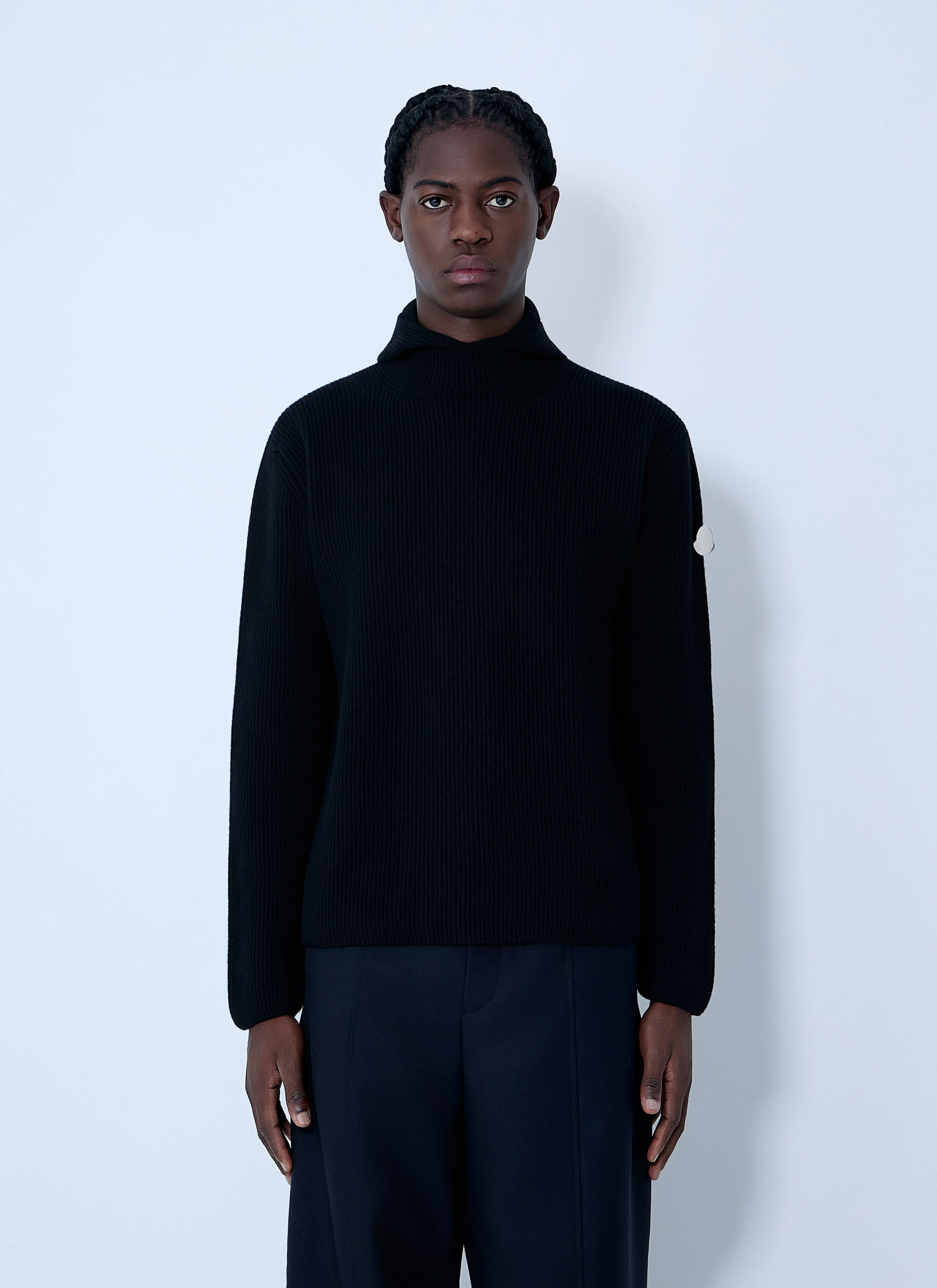 Felted Wool Hooded Sweater - 1