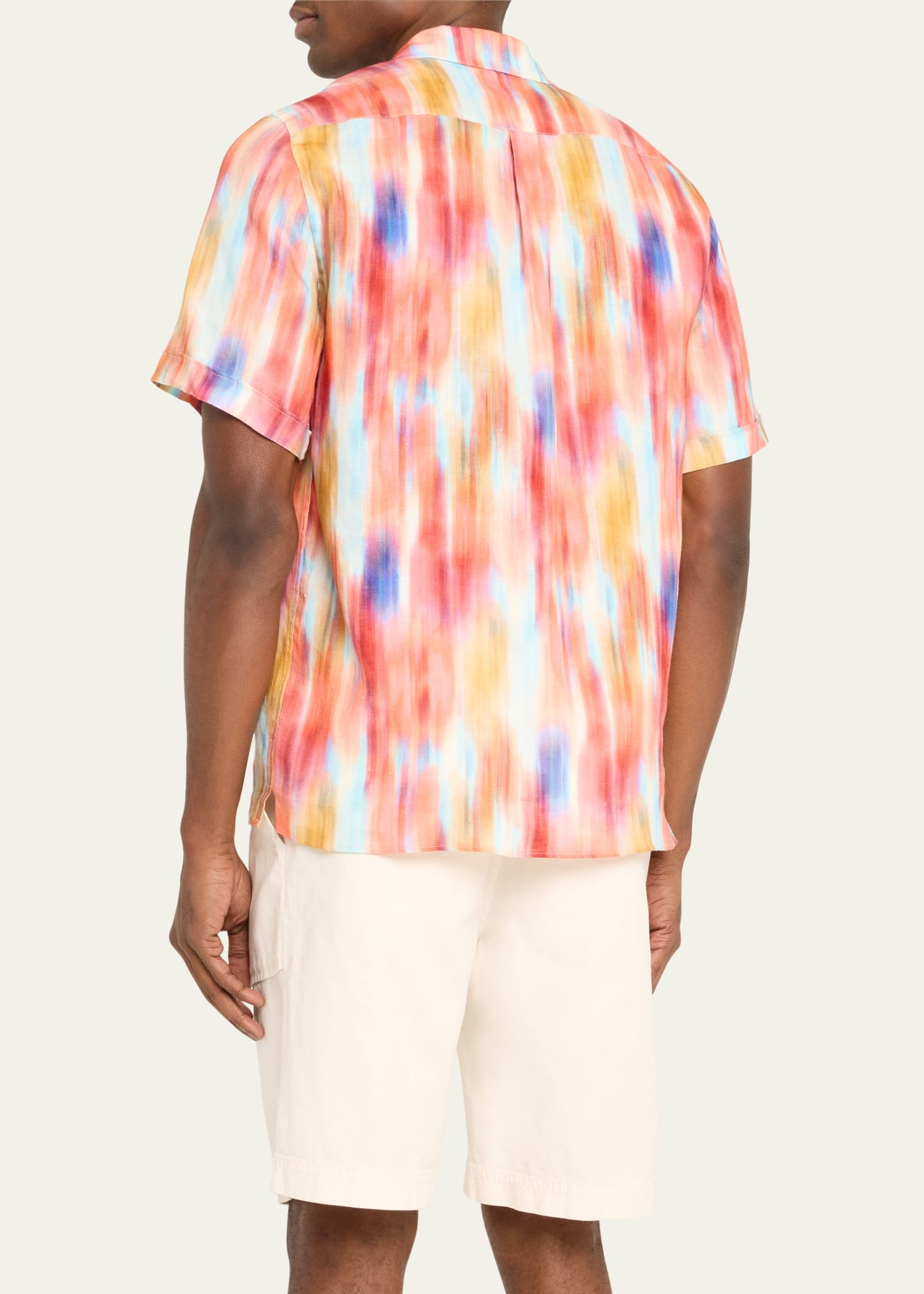 Men's Ikat-Print Short-Sleeve Shirt - 3